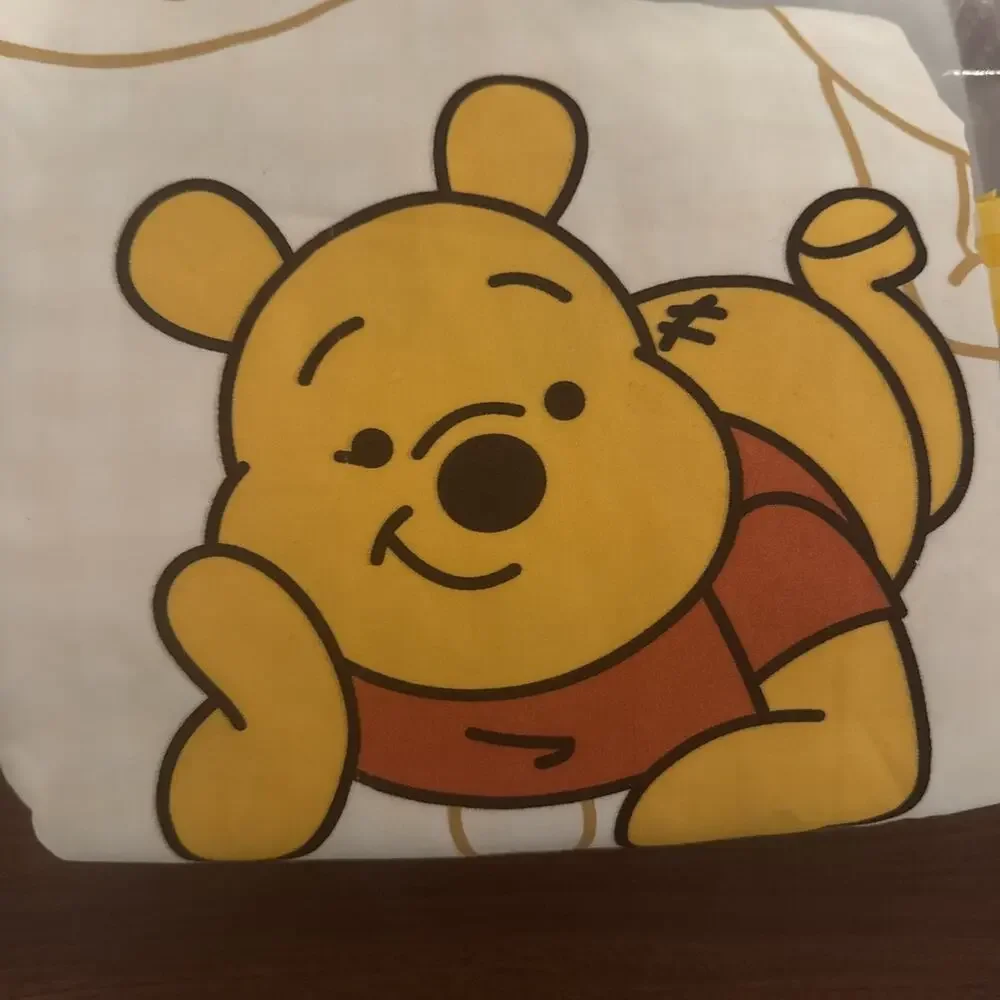 Winnie The Pooh Bear Time For Something Sweet FULL Size Duvet Bedding Set 6 PC.
